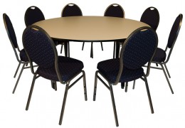 Kombo Bankett Tisch + 8 Stück Sessel Brilliant - Artikelnr. 0089